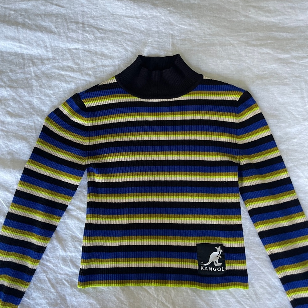 HM x Kangol Multi Stripe Mock Neck